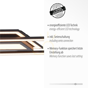 Plafon ASMIN 14694-18 Czarny 1xLED small 3