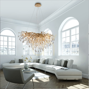 Lampa Wisząca ICICLE 2192-11 Mosiądz 10xG9 small 10