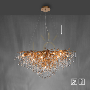 Lampa Wisząca ICICLE 2192-11 Mosiądz 10xG9 small 13