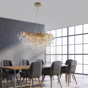 Lampa Wisząca ICICLE 2192-11 Mosiądz 10xG9 small 2