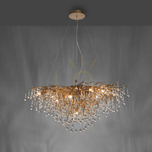Lampa Wisząca ICICLE 2192-11 Mosiądz 10xG9 small 5