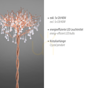 Lampa Podłogowa ICICLE 232-11 Mosiądz 5xG9 small 3