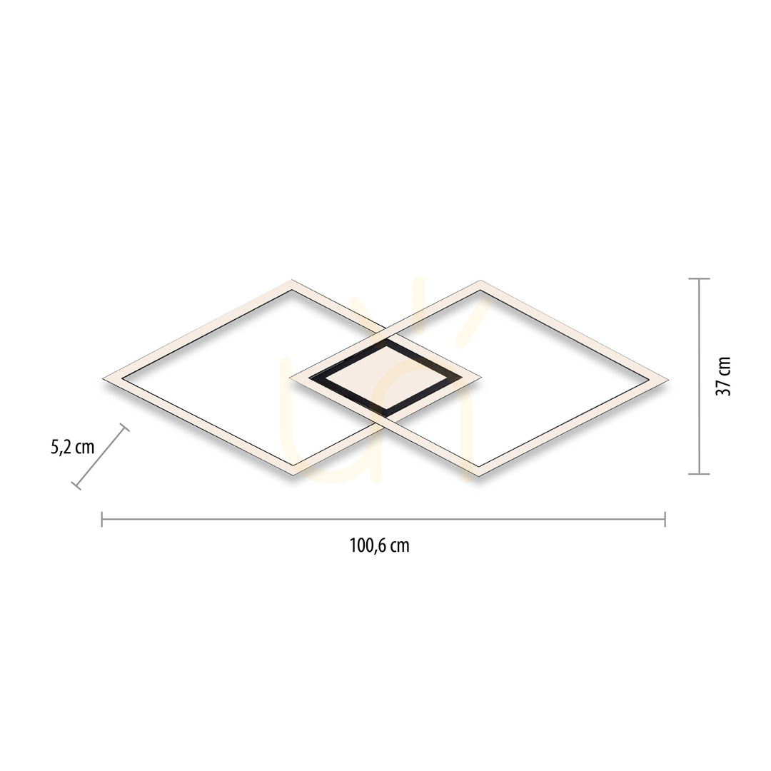 Obejrzyj Plafon ASMIN 14695-18 Czarny 1xLED Plafon ASMIN 14695-18 Czarny 1xLED
