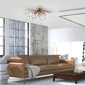 Plafon ICICLE 8090-11 Mosiądz 4xG9 small 2
