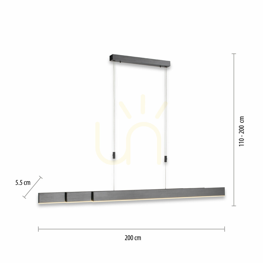 Obejrzyj Lampa Wisząca PURE-MOTO 2525-15 Szary 3xLED Lampa Wisząca PURE-MOTO 2525-15 Szary 3xLED