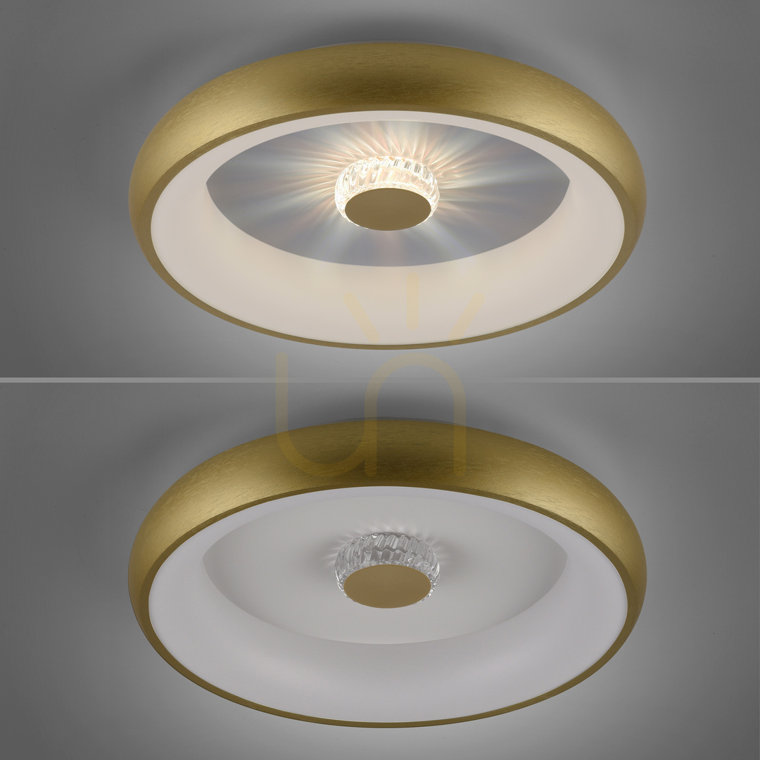 Pokaż Plafon VERTIGO 14384-60 Mosiądz 1xLED Plafon VERTIGO 14384-60 Mosiądz 1xLED
