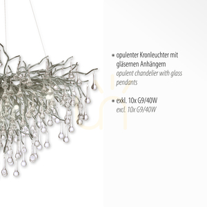 Lampa Wisząca ICICLE 2192-55 Srebrny 10xG9 3 Lampa Wisząca ICICLE 2192-55 Srebrny 10xG9 small 3