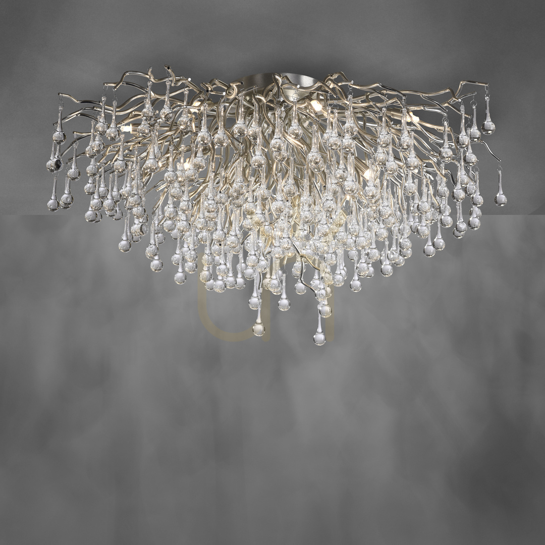 Sprawdź Plafon ICICLE 8092-55 Srebrny 14xG9 Plafon ICICLE 8092-55 Srebrny 14xG9