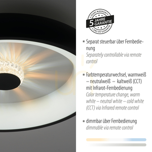 Plafon VERTIGO 14384-18 Czarny 1xLED small 4