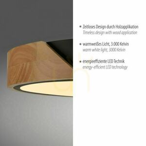 Plafon BILA 14288-18 Czarny 1xLED small 14