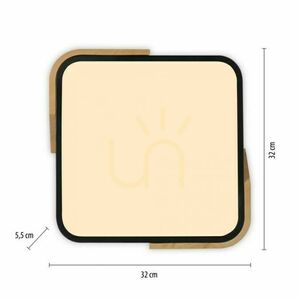Plafon BILA 14289-18 Czarny 1xLED small 18