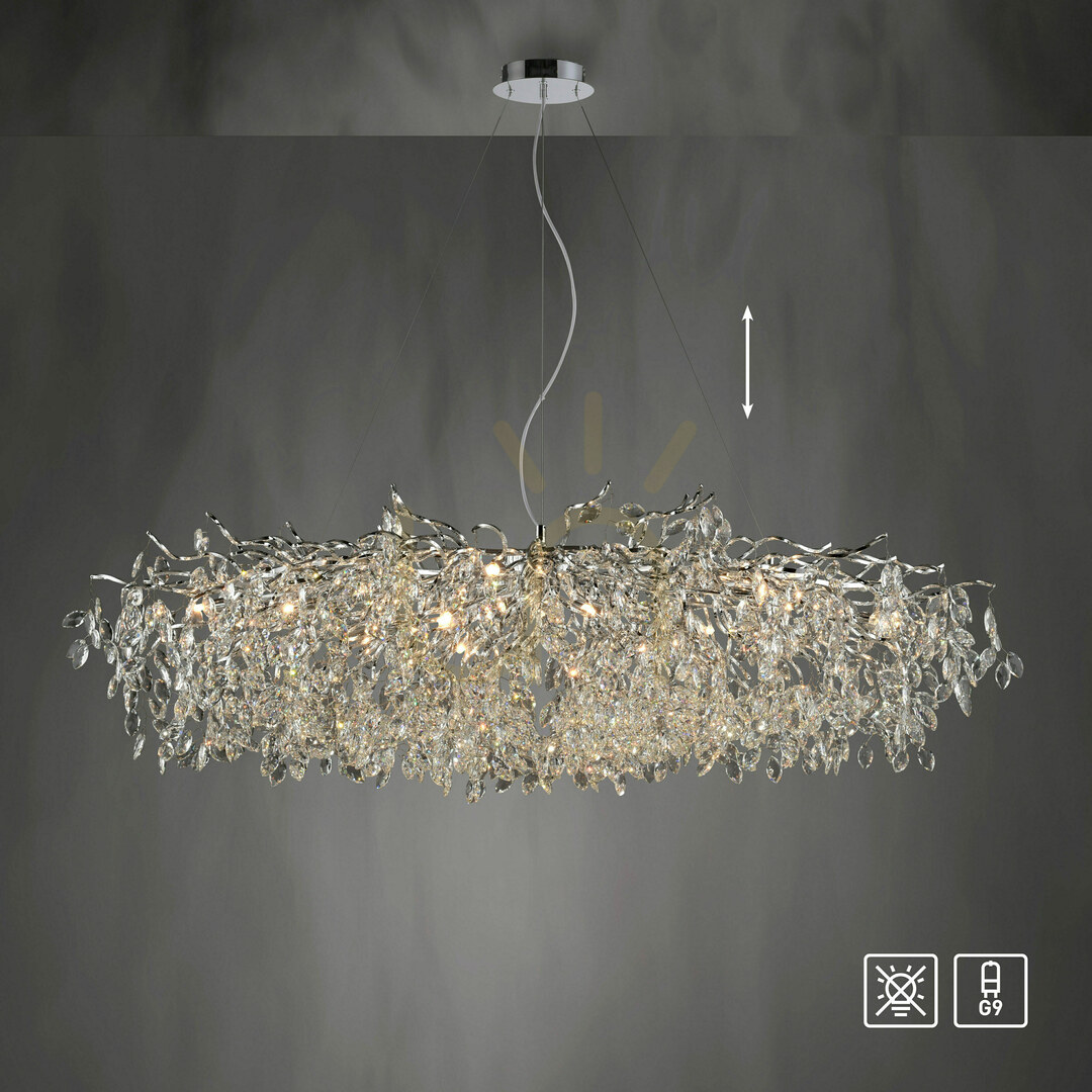 Wyświetl Lampa Wisząca RICICLE 2037-17 Chrom 16xG9 Lampa Wisząca RICICLE 2037-17 Chrom 16xG9