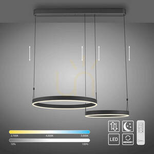 Lampa Wisząca ESKO 2360-18 Czarny 2xLED small 12