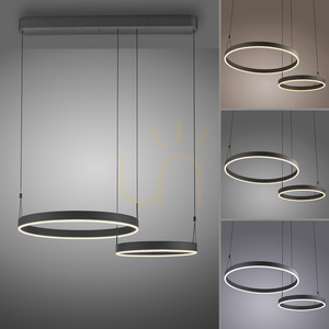 Lampa Wisząca ESKO 2360-18 Czarny 2xLED small 5