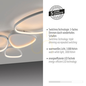 Plafon PEBBLES 14045-16 Biały 1xLED small 12