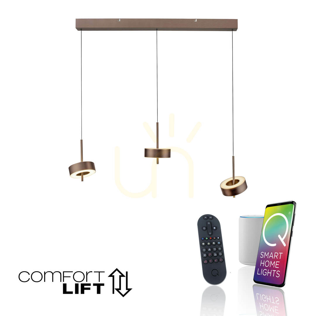Zobacz Lampa Wisząca Q-ROTATE 2248-34 Brązowy 3xLED Lampa Wisząca Q-ROTATE 2248-34 Brązowy 3xLED