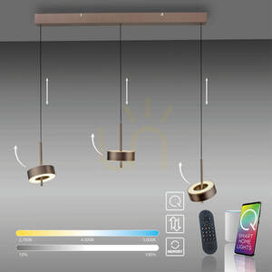 Lampa Wisząca Q-ROTATE 2248-34 Brązowy 3xLED 11 Lampa Wisząca Q-ROTATE 2248-34 Brązowy 3xLED small 11