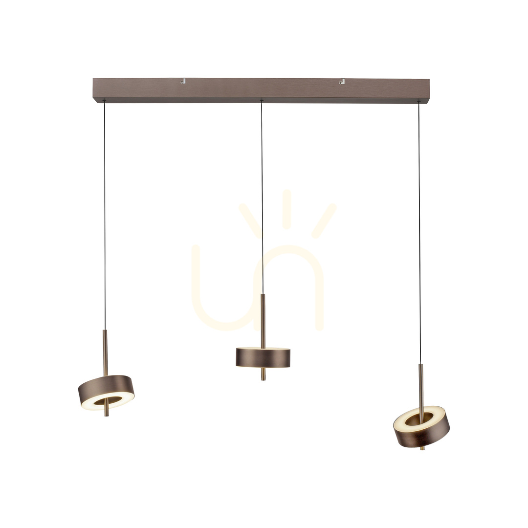 Obejrzyj Lampa Wisząca Q-ROTATE 2248-34 Brązowy 3xLED Lampa Wisząca Q-ROTATE 2248-34 Brązowy 3xLED