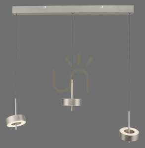 Lampa Wisząca Q-ROTATE 2248-95 Srebrny 3xLED small 0