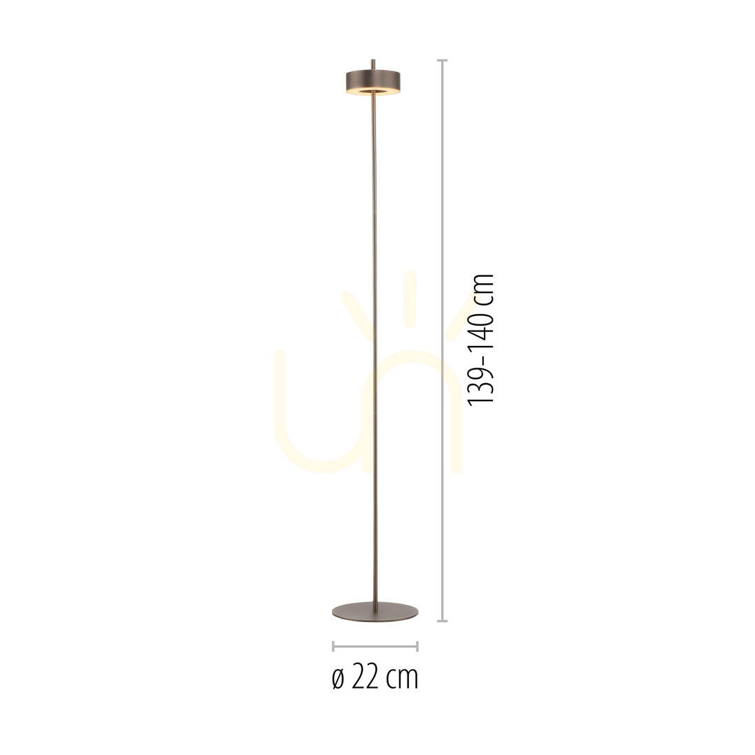Wyświetl Lampa Podłogowa Q-ROTATE 324-34 Brązowy 1xLED Lampa Podłogowa Q-ROTATE 324-34 Brązowy 1xLED
