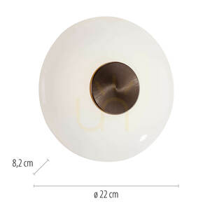 Kinkiet PURE VITRUM 6082-34 Brązowy 1xLED small 15