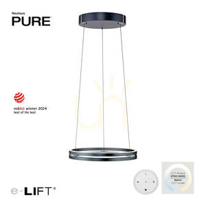 Lampa Wisząca PURE E-LOOP 2550-15 Szary 2xLED 1 Lampa Wisząca PURE E-LOOP 2550-15 Szary 2xLED small 1