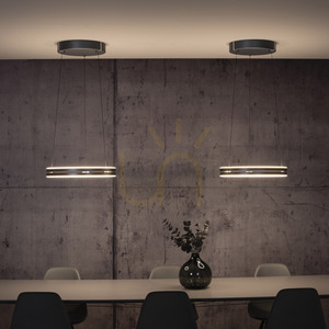Lampa Wisząca PURE E-LOOP 2550-15 Szary 2xLED 18 Lampa Wisząca PURE E-LOOP 2550-15 Szary 2xLED small 18
