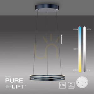 Lampa Wisząca PURE E-LOOP 2550-15 Szary 2xLED 24 Lampa Wisząca PURE E-LOOP 2550-15 Szary 2xLED small 24