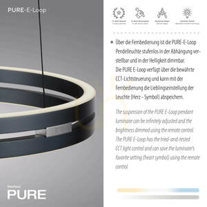Lampa Wisząca PURE E-LOOP 2550-15 Szary 2xLED 4 Lampa Wisząca PURE E-LOOP 2550-15 Szary 2xLED small 4
