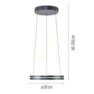 Lampa Wisząca PURE E-LOOP 2550-15 Szary 2xLED 7 Lampa Wisząca PURE E-LOOP 2550-15 Szary 2xLED small 7