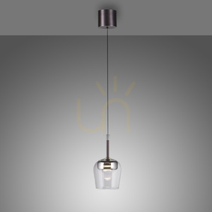 Lampa Wisząca Q-KON 2741-21 Srebrny 1xLED small 11