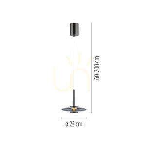 Lampa Wisząca PURE VITRUM 2053-15 Szary 2xLED 8 Lampa Wisząca PURE VITRUM 2053-15 Szary 2xLED small 8