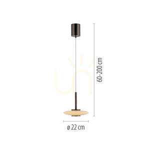 Lampa Wisząca PURE VITRUM 2053-34 Brązowy 2xLED 8 Lampa Wisząca PURE VITRUM 2053-34 Brązowy 2xLED small 8