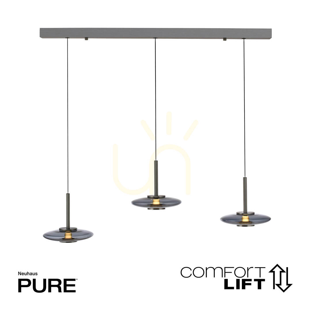 Zobacz Lampa Wisząca PURE VITRUM 2083-15 Szary 6xLED Lampa Wisząca PURE VITRUM 2083-15 Szary 6xLED