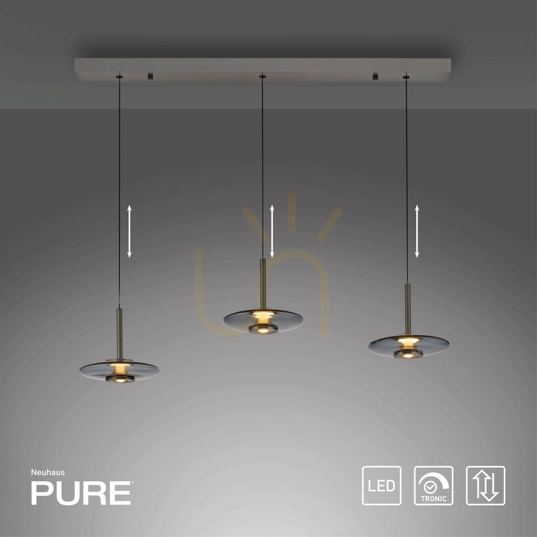 Zobacz Lampa Wisząca PURE VITRUM 2083-15 Szary 6xLED Lampa Wisząca PURE VITRUM 2083-15 Szary 6xLED