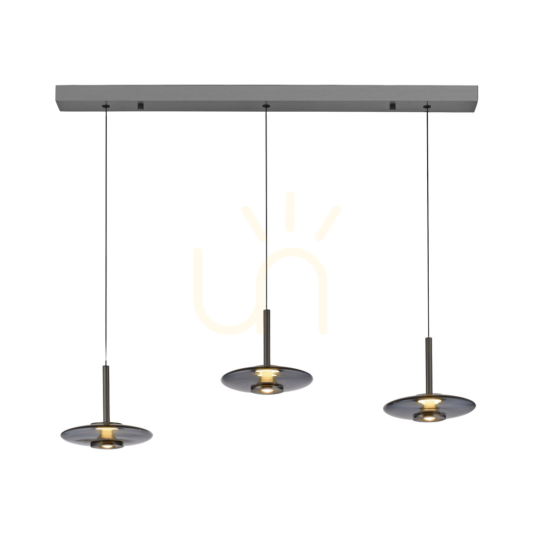Pokaż Lampa Wisząca PURE VITRUM 2083-15 Szary 6xLED Lampa Wisząca PURE VITRUM 2083-15 Szary 6xLED