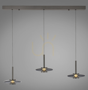 Lampa Wisząca PURE VITRUM 2083-15 Szary 6xLED 0 Lampa Wisząca PURE VITRUM 2083-15 Szary 6xLED small 0