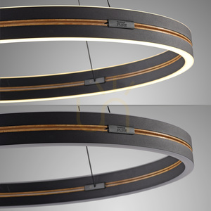 Lampa Wisząca PURE E-LOOP 2551-18 Czarny 2xLED small 16