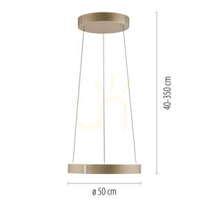 Lampa Wisząca PURE E-CLIPSE 2560-97 Brązowy 2xLED small 7