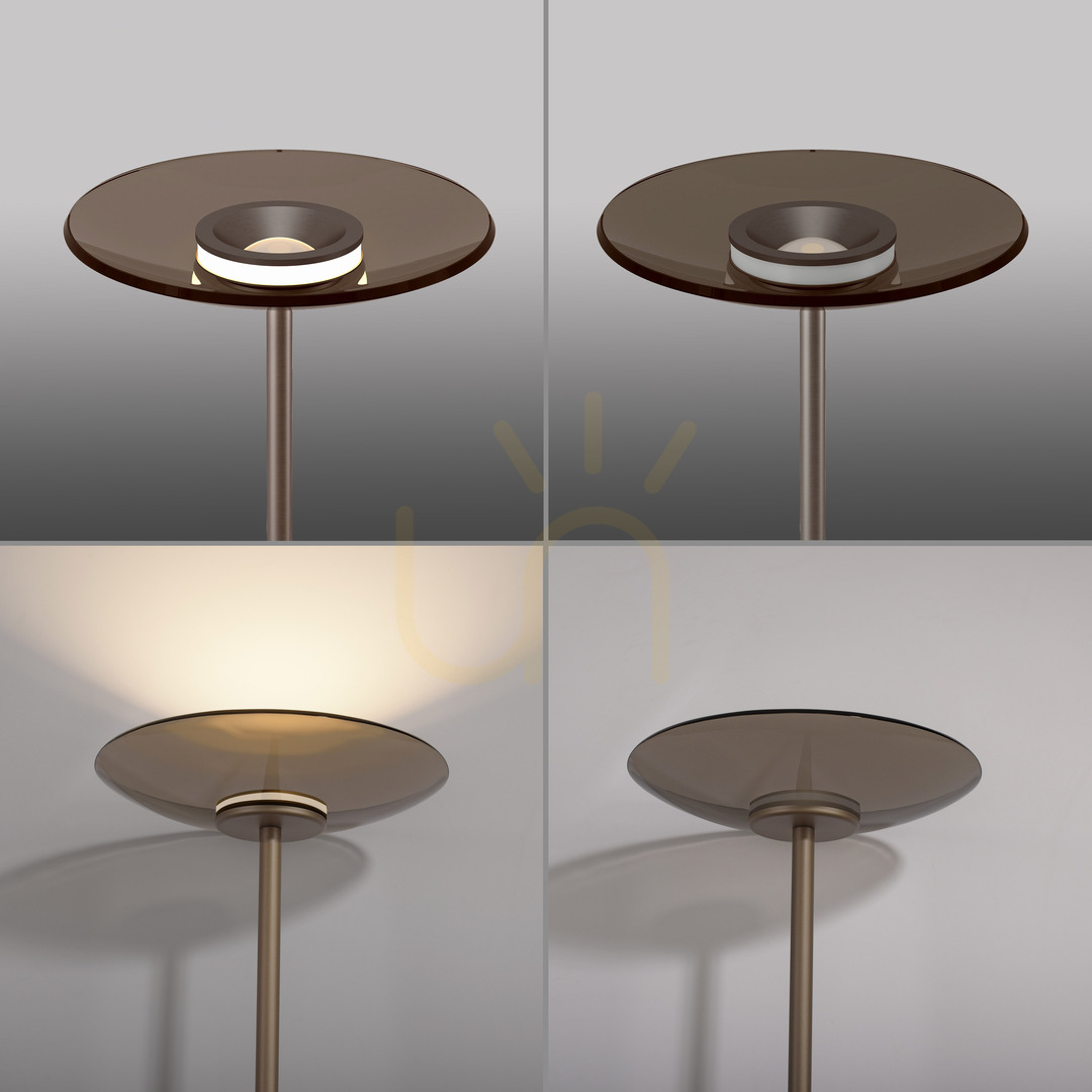 Zobacz Lampa Podłogowa PURE MOON 594-97 Brązowy 2xLED Lampa Podłogowa PURE MOON 594-97 Brązowy 2xLED