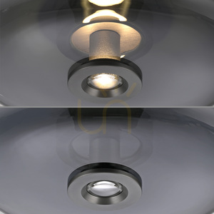 Plafon PURE VITRUM 6083-15 Szary 2xLED small 16