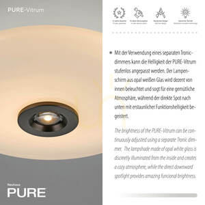 Plafon PURE VITRUM 6083-34 Brązowy 2xLED 4 Plafon PURE VITRUM 6083-34 Brązowy 2xLED small 4