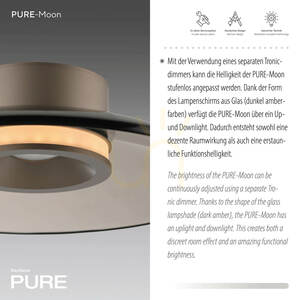 Plafon PURE MOON 6094-97 Brązowy 2xLED small 3