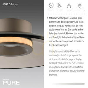 Plafon PURE MOON 6094-97 Brązowy 2xLED small 4
