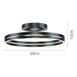 Plafon Paul Neuhaus PURE Loop 6552-15 szary 2xLED small 8