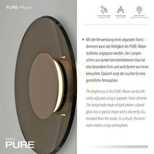Kinkiet PURE MOON 9594-97 Brązowy 1xLED 3 Kinkiet PURE MOON 9594-97 Brązowy 1xLED small 3