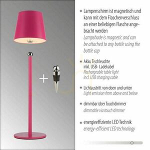 Lampa Stołowa BOTERIA 19251-87 Różowy 1xLED small 7