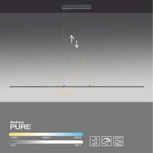 Lampa Wisząca PURE-LITE 8377-13 Antracyt 1xLED small 12