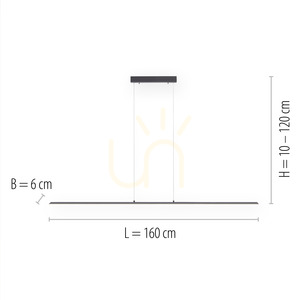 Lampa Wisząca PURE-LITE 8377-13 Antracyt 1xLED small 7