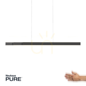 Lampa Wisząca PURE-LUME 2738-13 Antracyt 1xLED 1 Lampa Wisząca PURE-LUME 2738-13 Antracyt 1xLED small 1